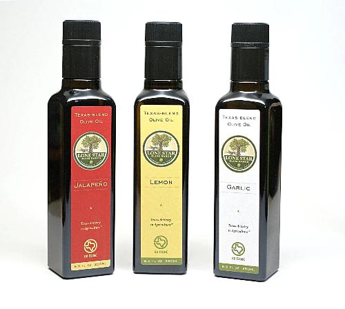 Texas Olive Oil Agrumato Style Fusion Blends (Jalapeno, Lemon, Garlic) Sampler Gift Set
