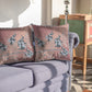 20” Dusty Pink Boho Bird Suede Throw Pillow